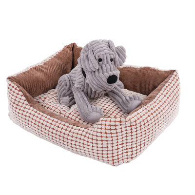 Pet accessories wholesale china 2018 new design dog pet mat beds luxury soft pet bed with removable cushion