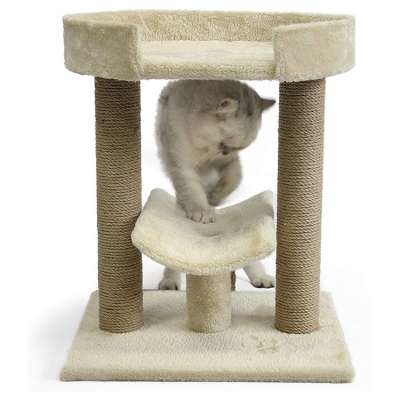 Customizable Scratching Pet House Luxury Sisal Rope Post Wooden Cat Tree