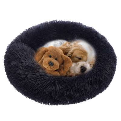 Dog Bed ,Pet Bed Faux Fur Cuddler Round Calming Dog Bed Luxury